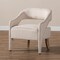 Baxton Studio Floriane Modern Beige Upholstered Lounge Chair 146-8330 - alternate 3